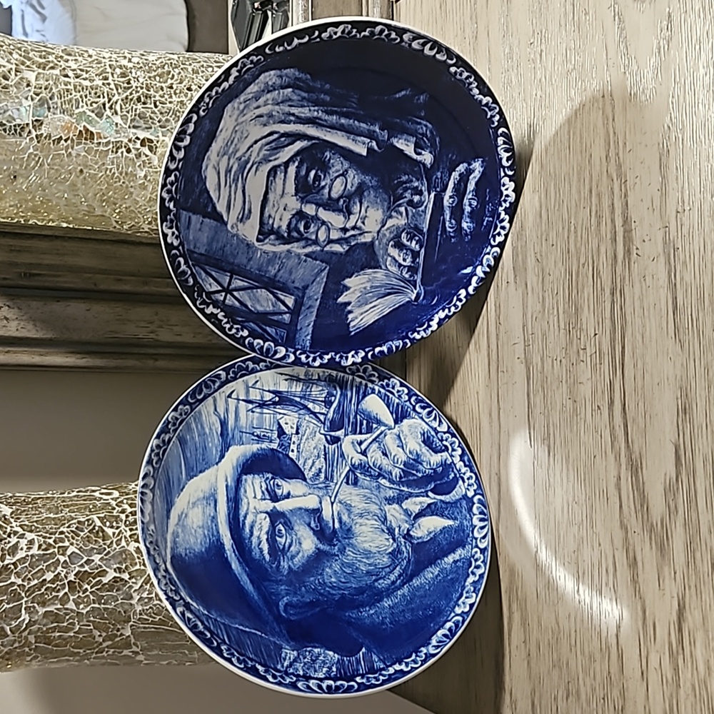 Delfts Boch Freres La Louviere plates